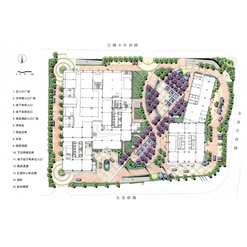 北京区域15个住宅区园林景观设计案例，住宅区园林精品设计案例