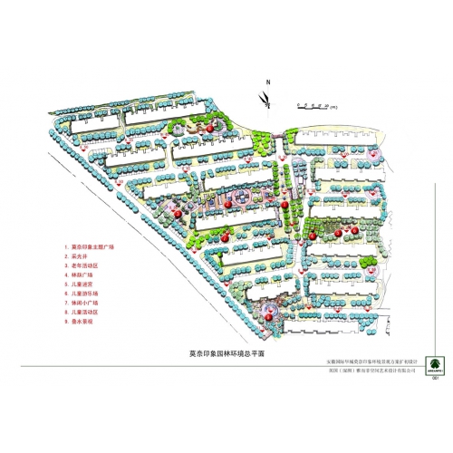 江西安徽福建区域10个住宅区园林景观设计案例，住宅区园林设计案例精选