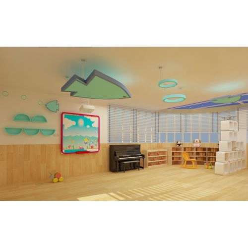 03幼儿园空间设计-教室设计模型案例，幼儿园设计案例、工装设计案例、装饰设计案例
